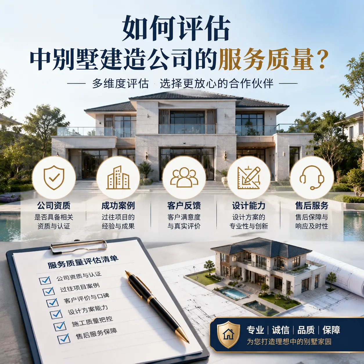 如何评估 三都 中别墅建造公司的服务质量?
