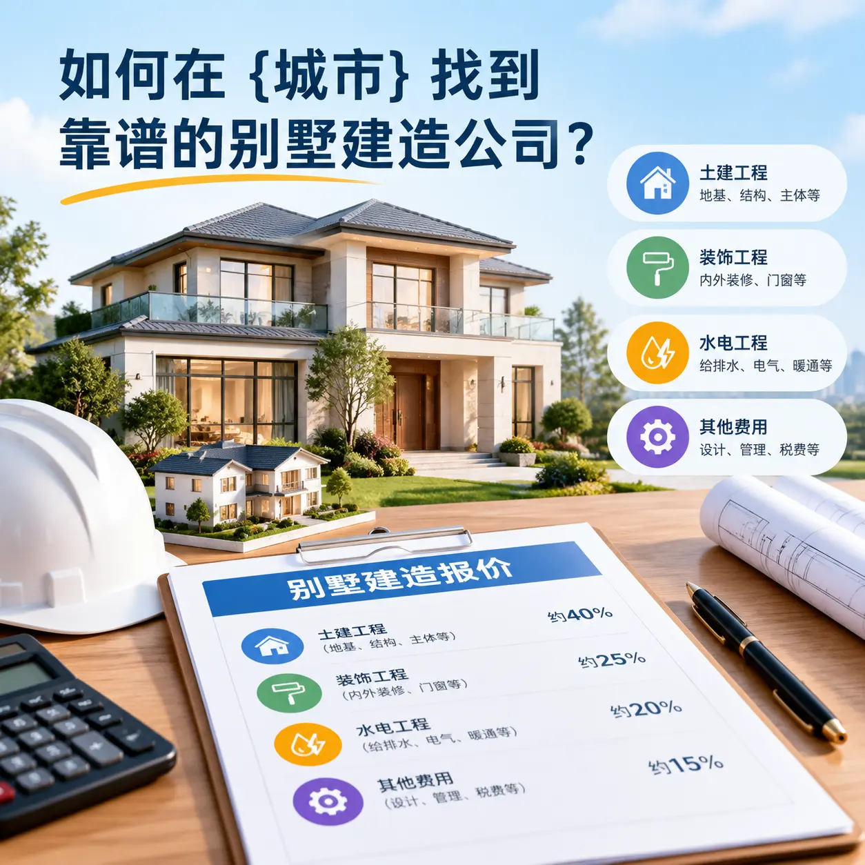 如何在 三都 找到靠谱的别墅建造公司?