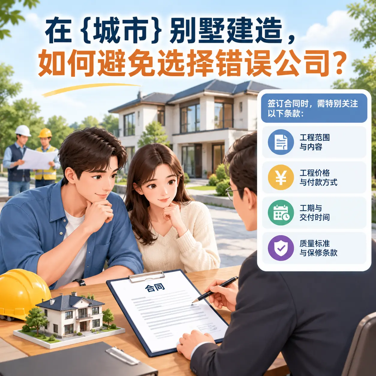 在 三都 别墅建造，如何避免选择错误公司？