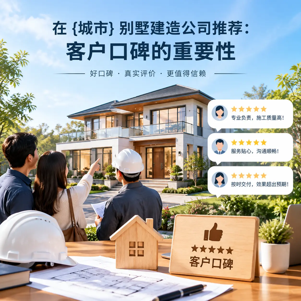 在 三都 别墅建造公司推荐:客户口碑的重要性