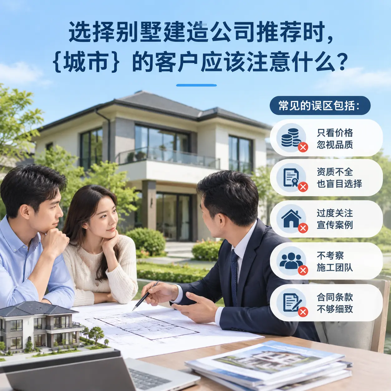 选择别墅建造公司推荐时，三都 的客户应该注意什么？