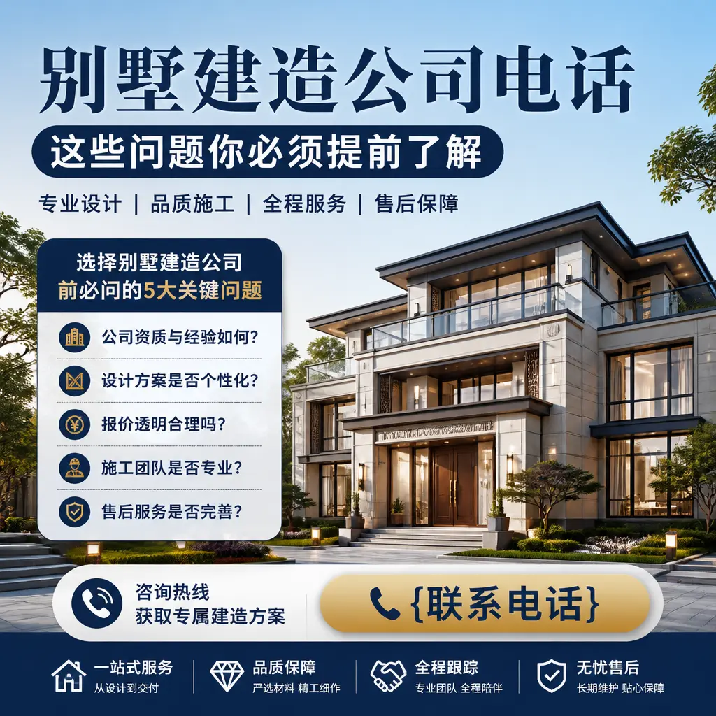 三都别墅建造公司电话，这些问题你必须提前了解