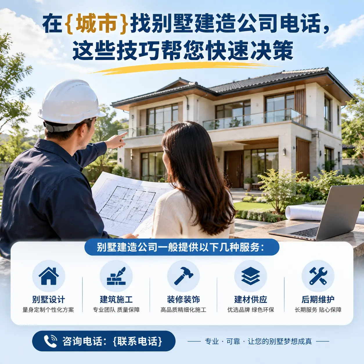 在三都找别墅建造公司电话,这些技巧帮您快速决策